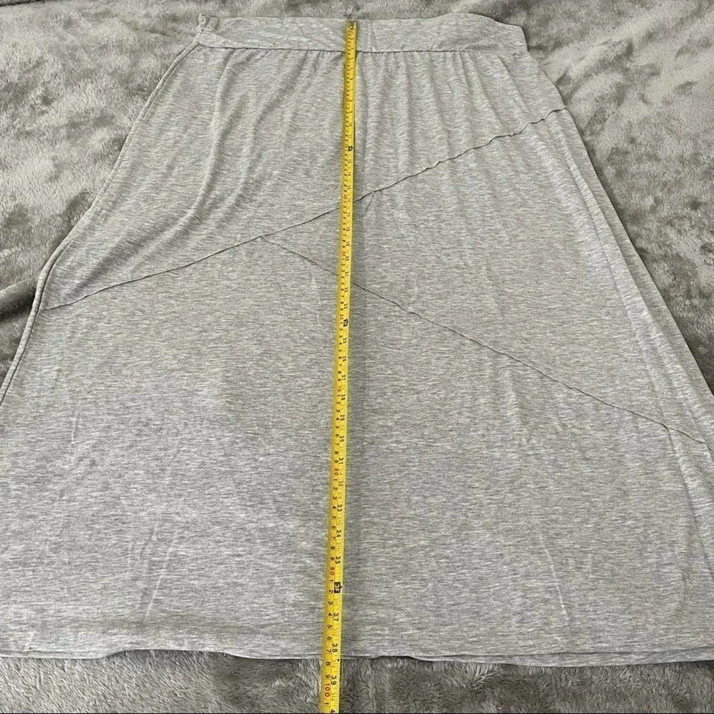 Style & Co. Heather Grey Maxi Skirt Size 3XL Plus Size Soft Knit Long Skirt